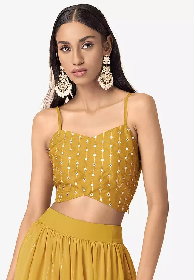 Buy Indya Mirror Strappy Crop Top 2023 Online | ZALORA Singapore