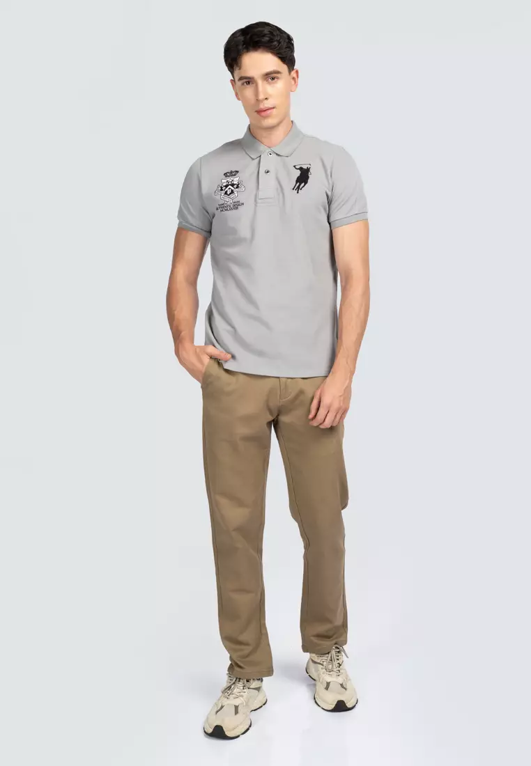 Buy POLO HAUS Polo Haus - Men's Cotton Mix Regular Fit Flat Front