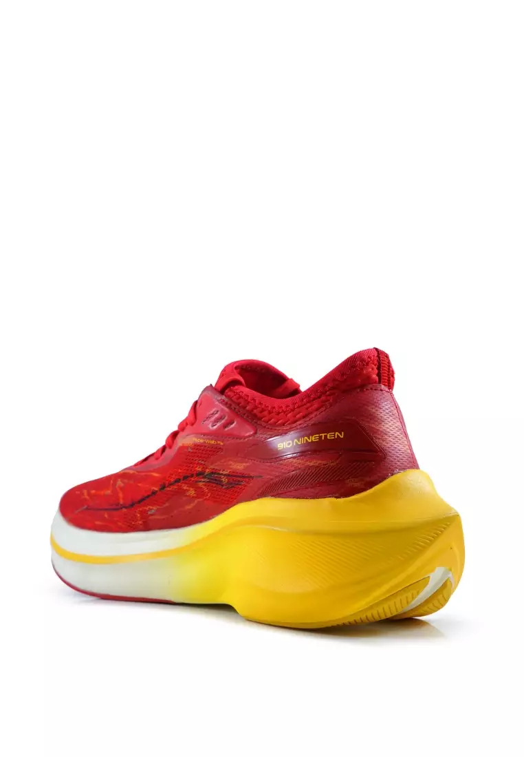 910nineten HAZE VELOCE sepatu lari - Merah/Putih/Orange