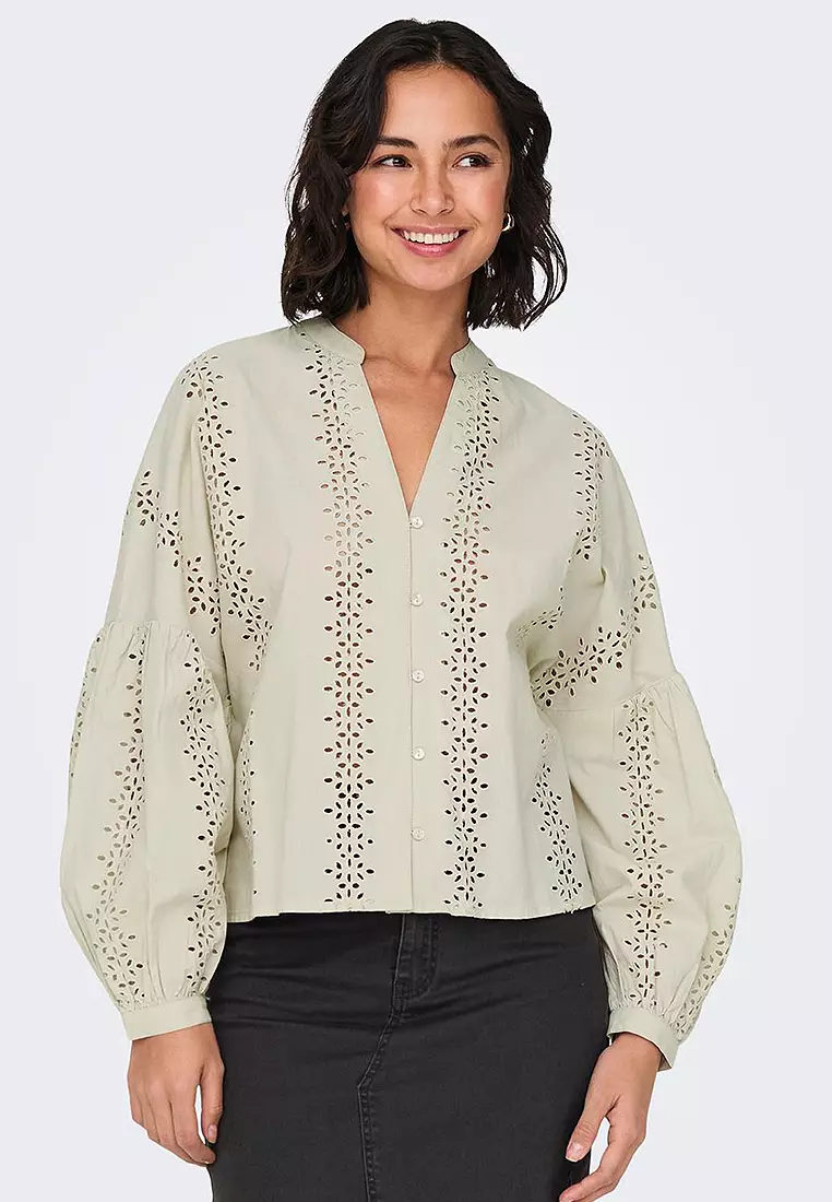 Nelly Long Sleeves Button Top