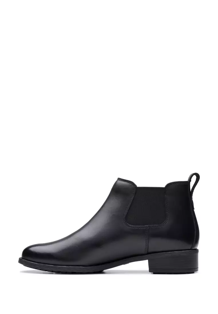 Buy Clarks Womens Havisham Top Ankle Boots Black Leather Online