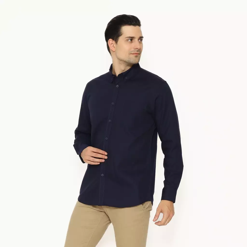AMK Kemeja Pria Lengan Panjang SHS CHIKO L/S Navy
