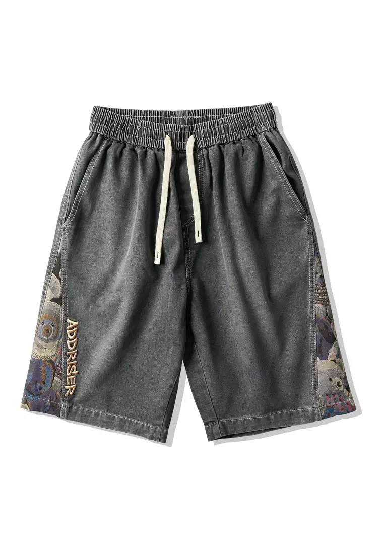 Lakers on sale denim shorts