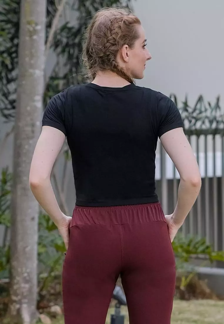 Fitwear - Alleta Twist Croptop - Black