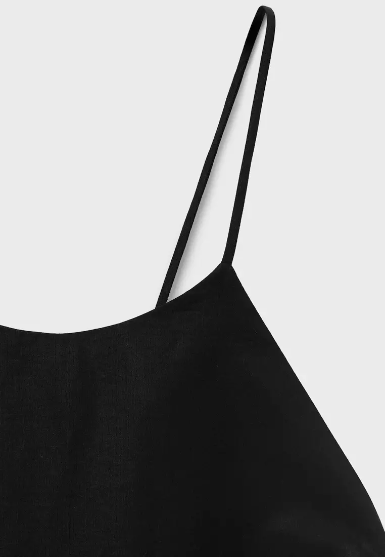 Halter Dress With Crossed Back