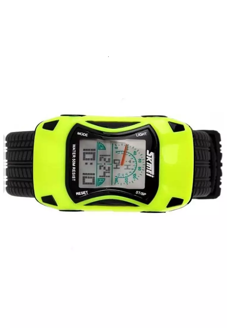 Jam Tangan Casual Anak LED Waterproof Strap Tali Material PU Leather CC67 ORIGINAL