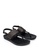 Noveni black Strappy Sandals 3AF7BSHD6F3599GS_2