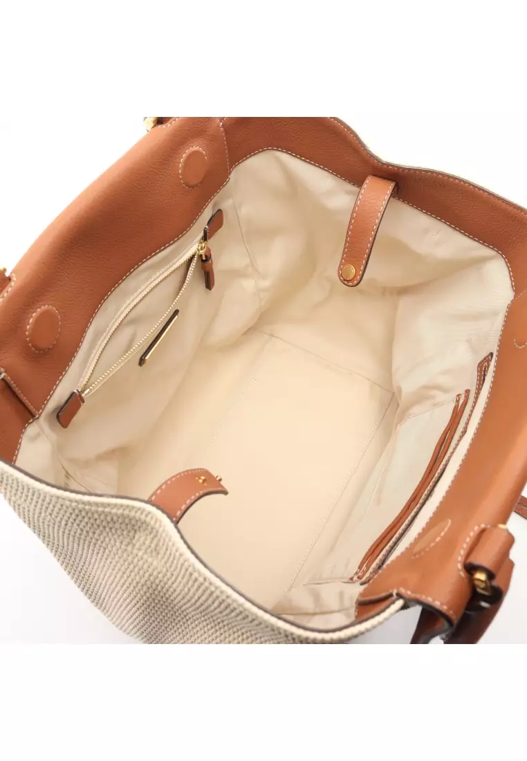 TORY BURCH Pre loved TORY BURCH half moon Handbag leather