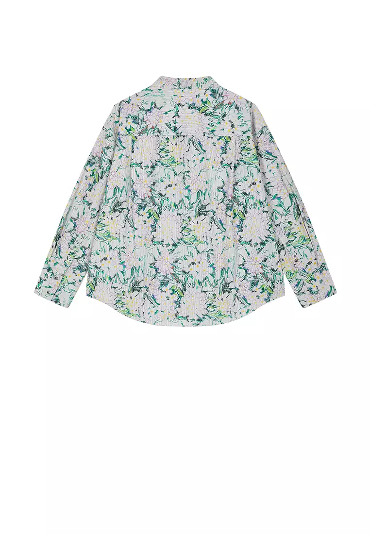 Pattern Element Floral OVERSIZE Long Sleeve Shirt