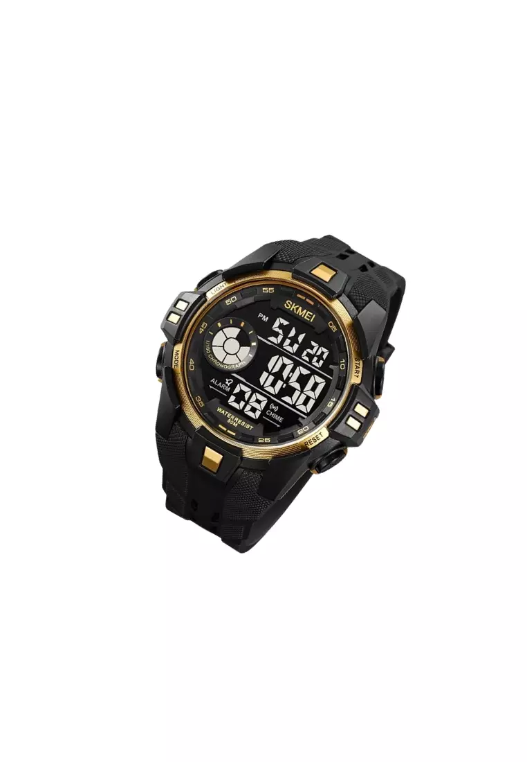 Jam Tangan Digital Sport Chrono Material TPU BK09 Waterproof ORIGINAL