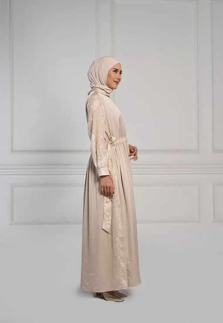 Kami Alia Chinched Waist Dress Sand