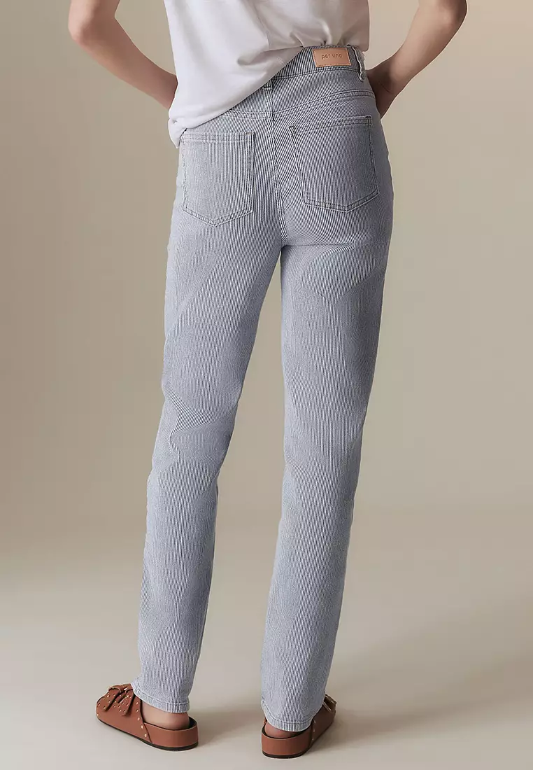 Girlfriend High Waisted Tapered Jeans