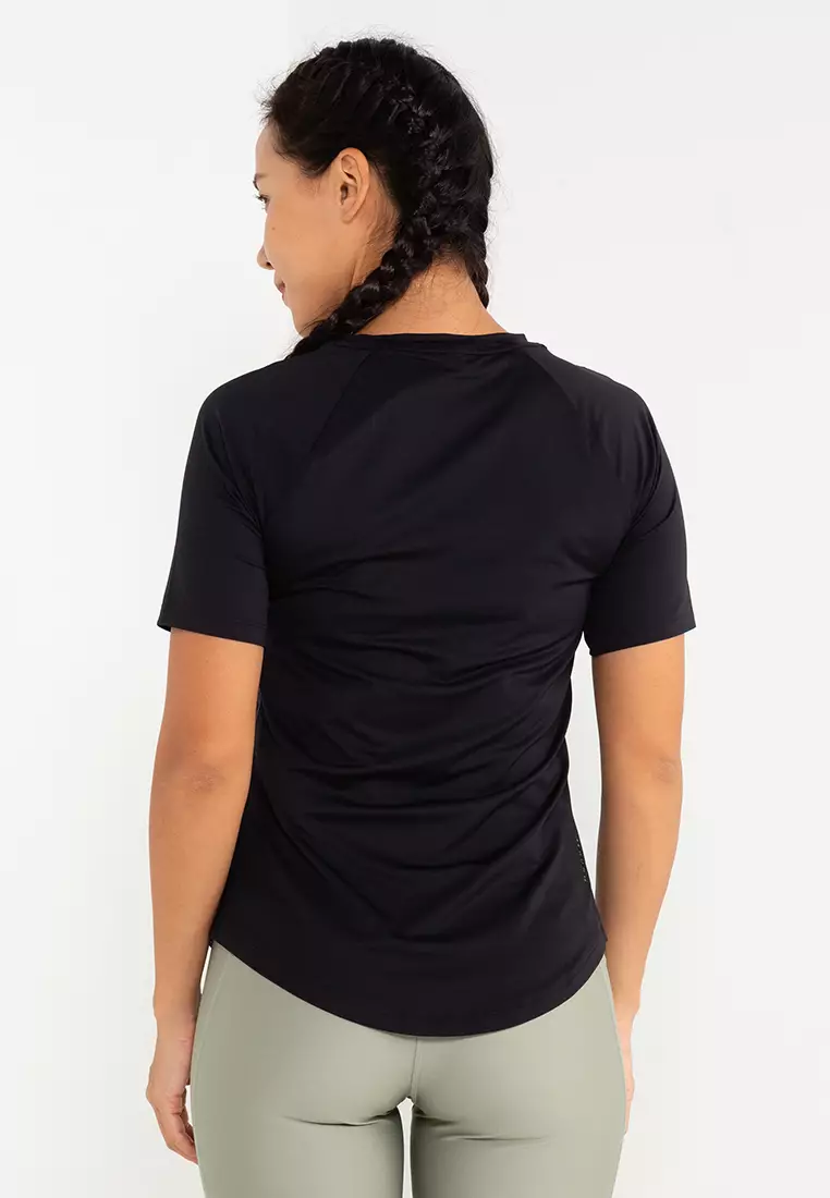 Mesh Short Sleeve Tee - Black