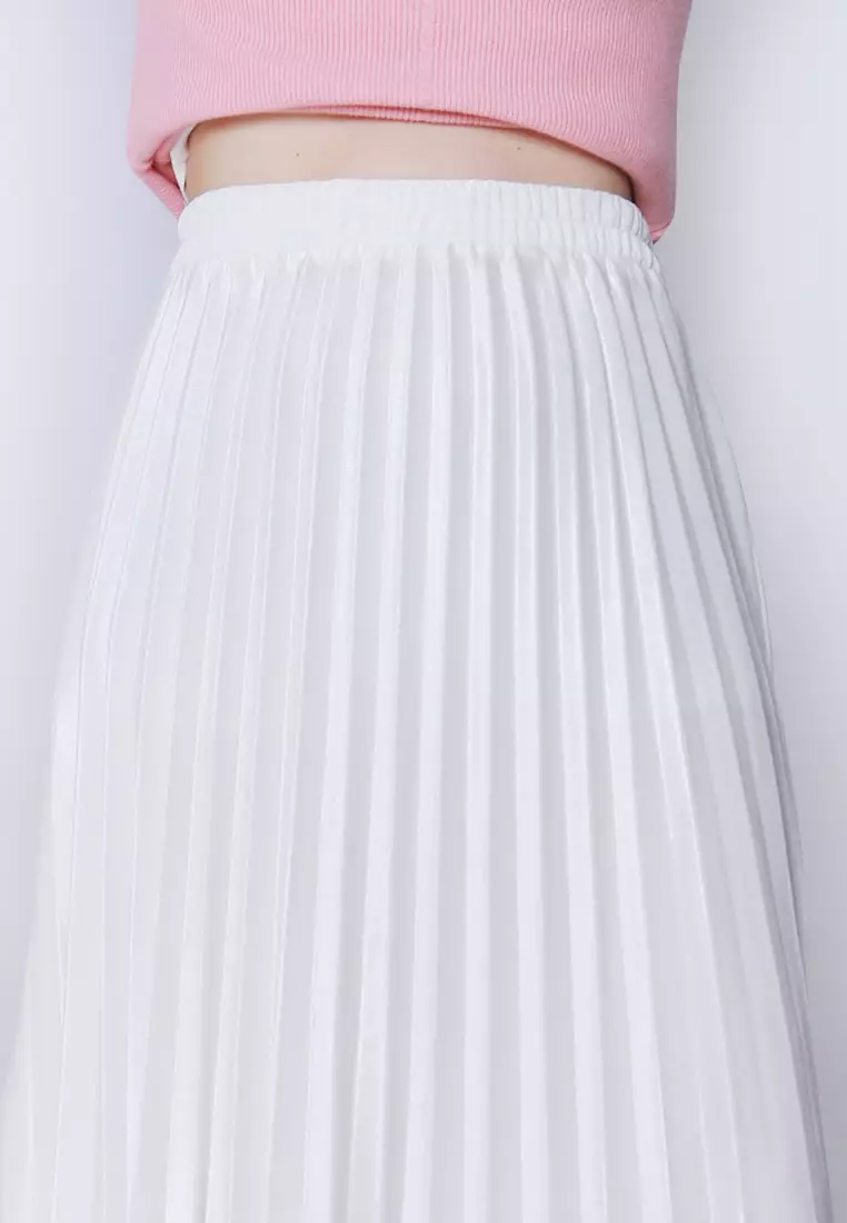 AYANNA Pleated Skirt Velvet