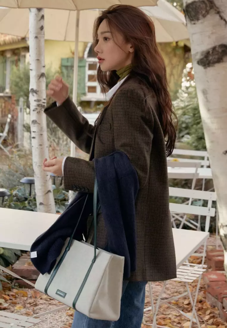 Mina Bag [Canvas, Apple Leather]