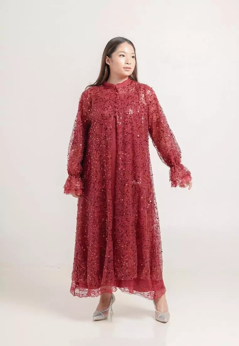 Plus Size Party Dress Jasmine Red