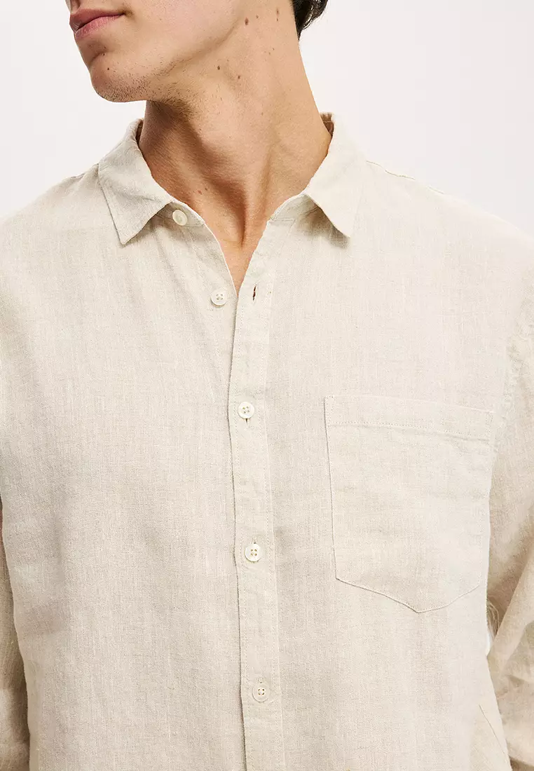 Relaxed Linen Long Sleeves Shirt