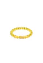 Citrine - Double Dragon Charm & Pixiu