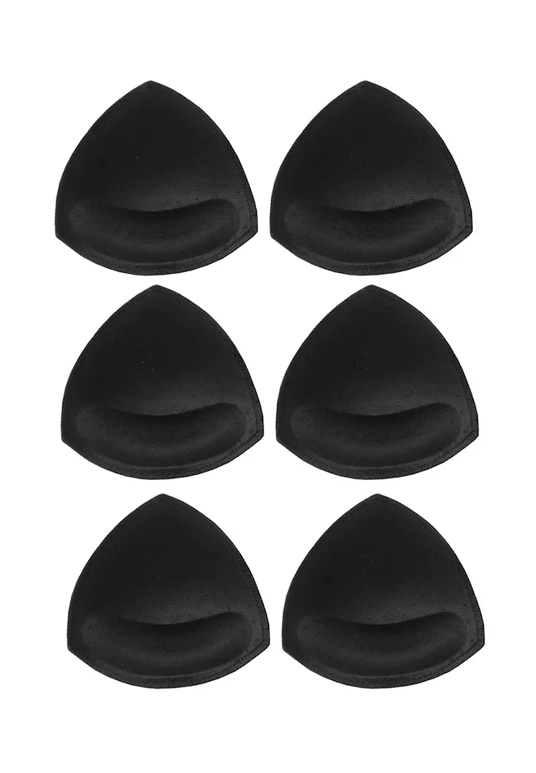 3 Pairs Removeable Push Up Triangle Bra Pads Inserts For Bikinis