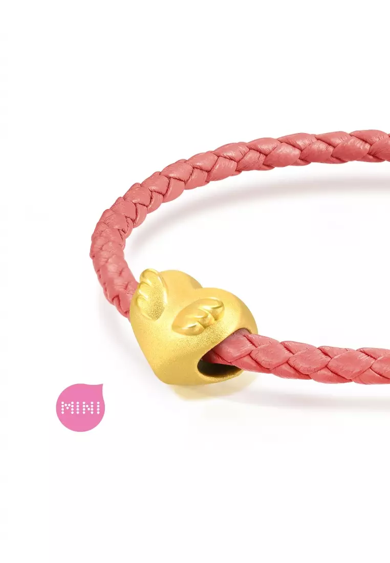 CHOW SANG SANG 24K Gold Alphabet Charm Bracelet – 999 Gold Mini Letter Charms For Women - View #3