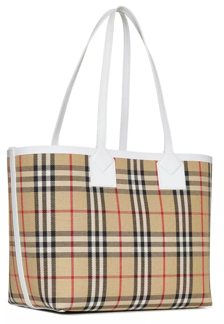 Burberry reversible top tote small