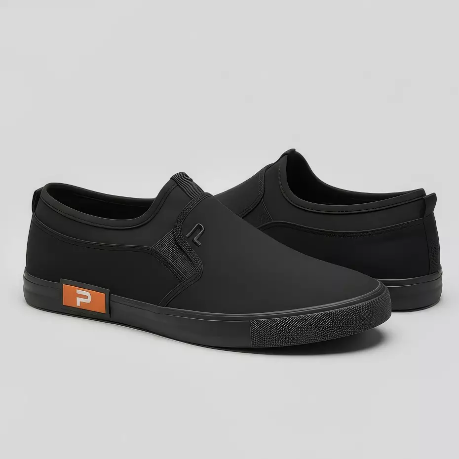 Paulmay Sepatu Slipon Pria Wanita Kyoto - Black