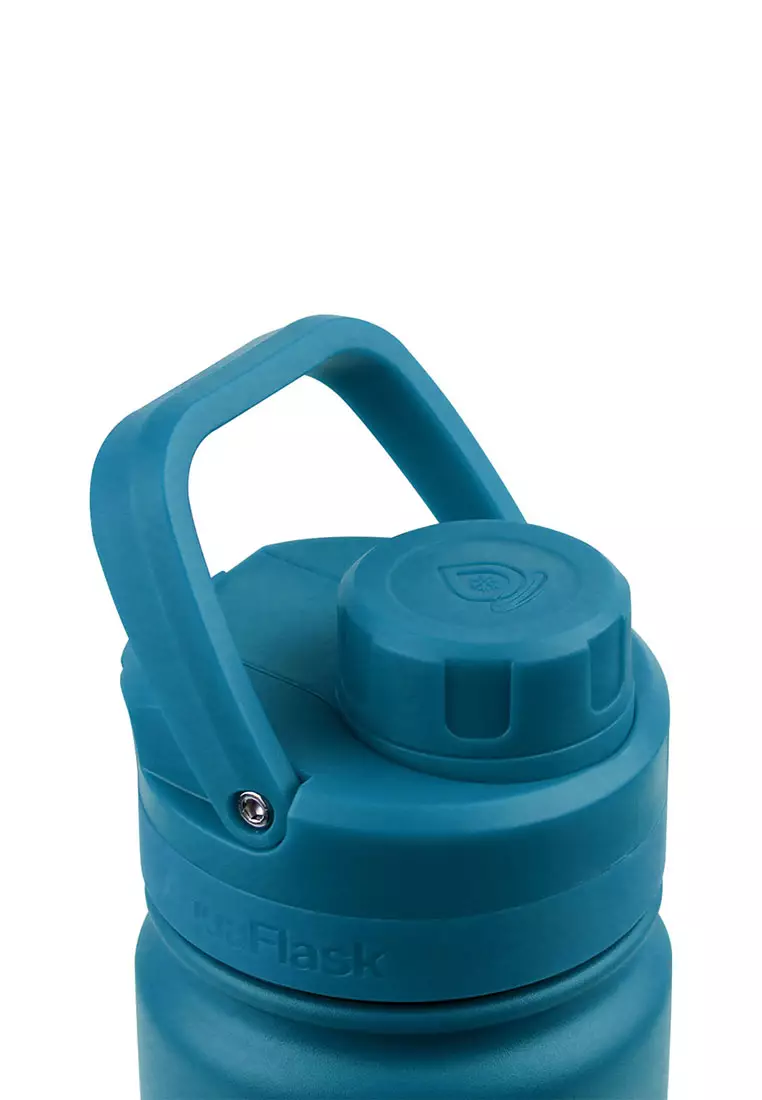 18oz Atlantic Blue New Sports Lid Bottle Wide Mouth Vacuum Insulated Stainless Steel Drinking Water Bottle