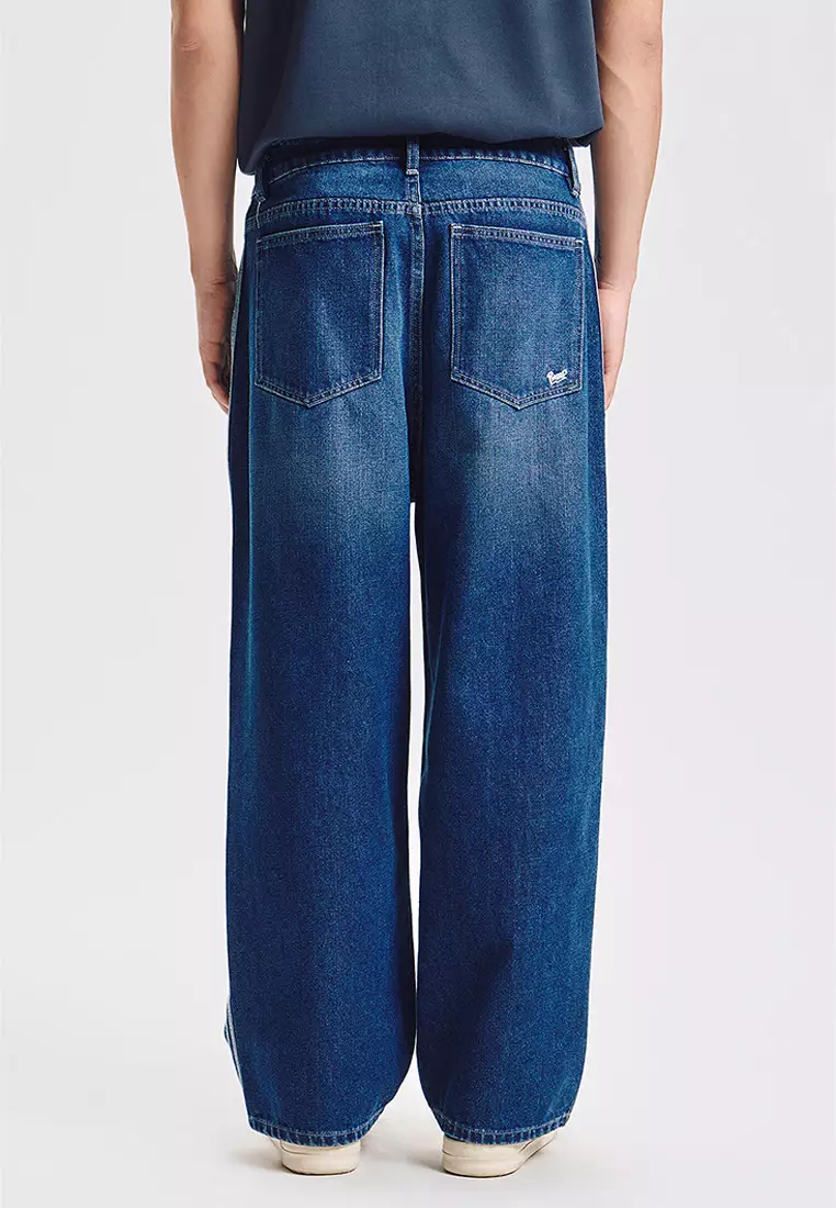 Baggy Jeans with Side Taping