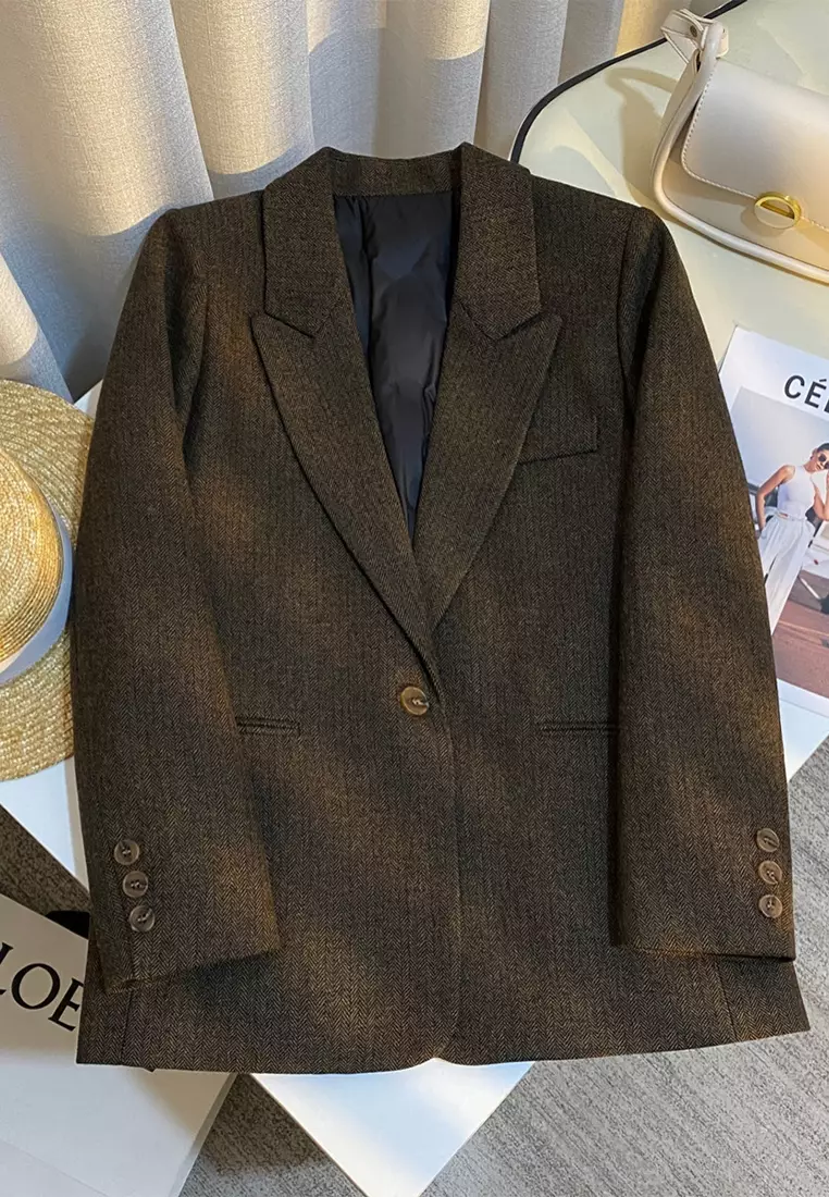 New winter down jacket with retro style CA25102425BW