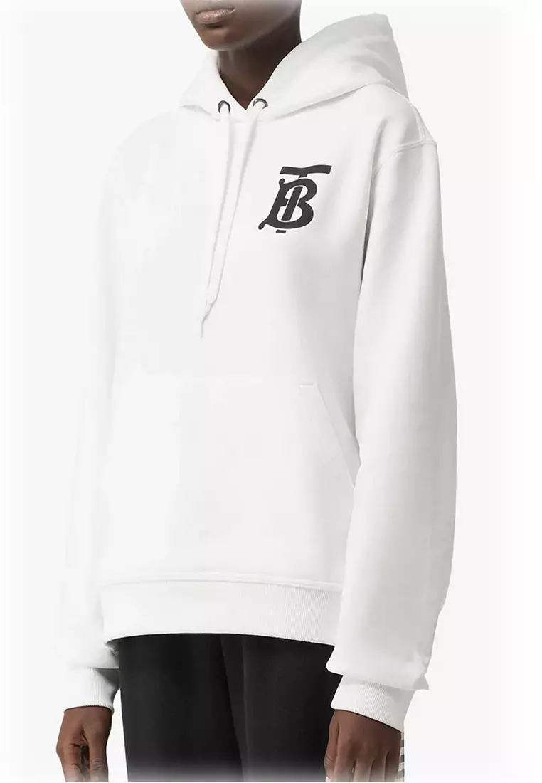 Burberry hoodie hot sale mens white