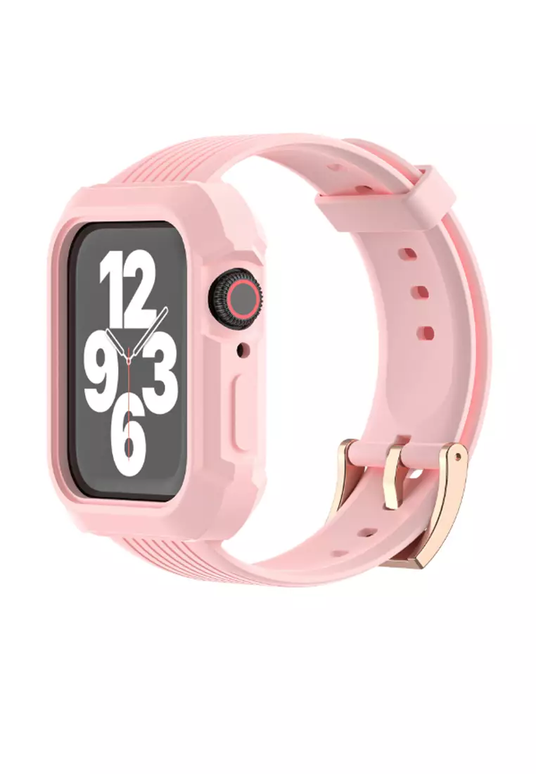 One Grocery Style Pink TPU Apple Watch 38MM 40MM Strap Case