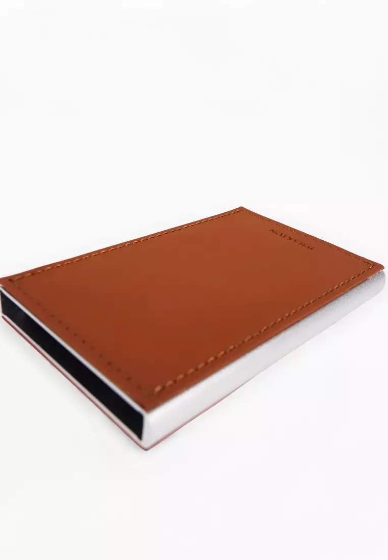 Buy Wharton Wharton Small Leather Metal Compartment Card Holder