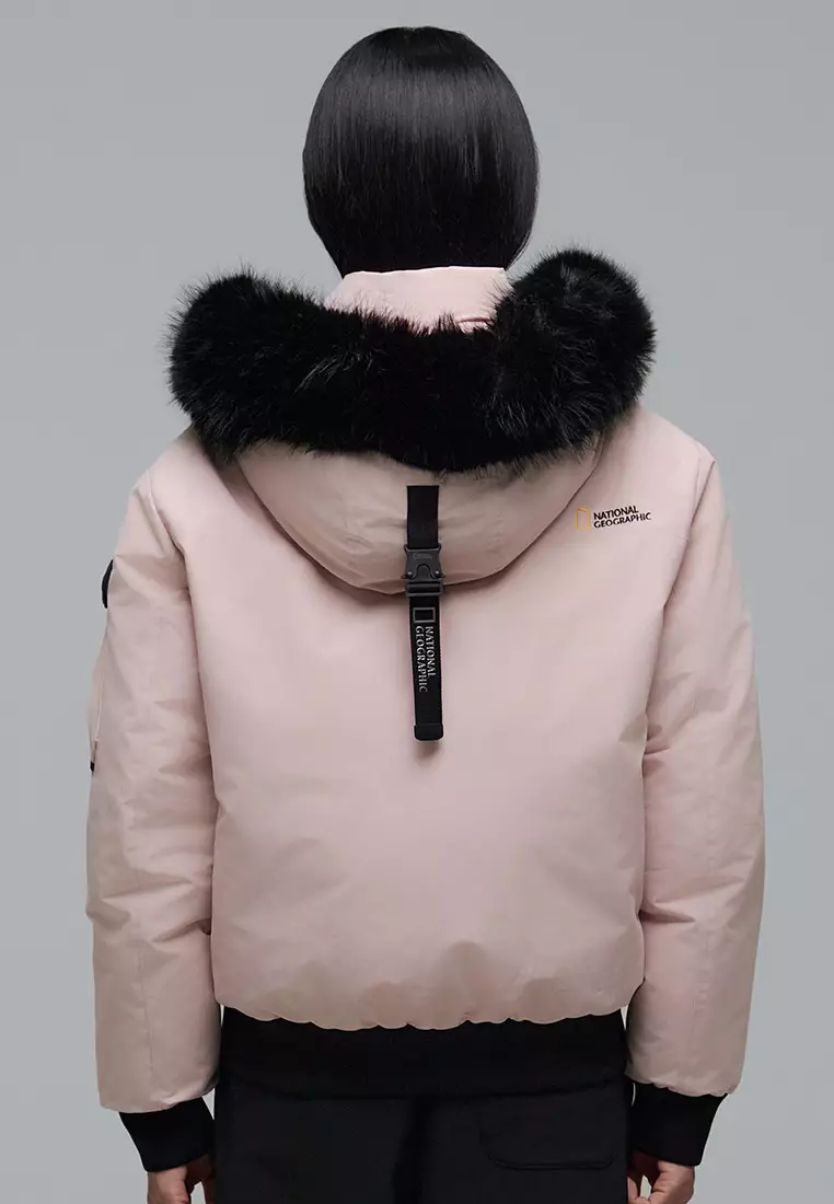 女裝TARUGA毛邊連帽羽絨外套