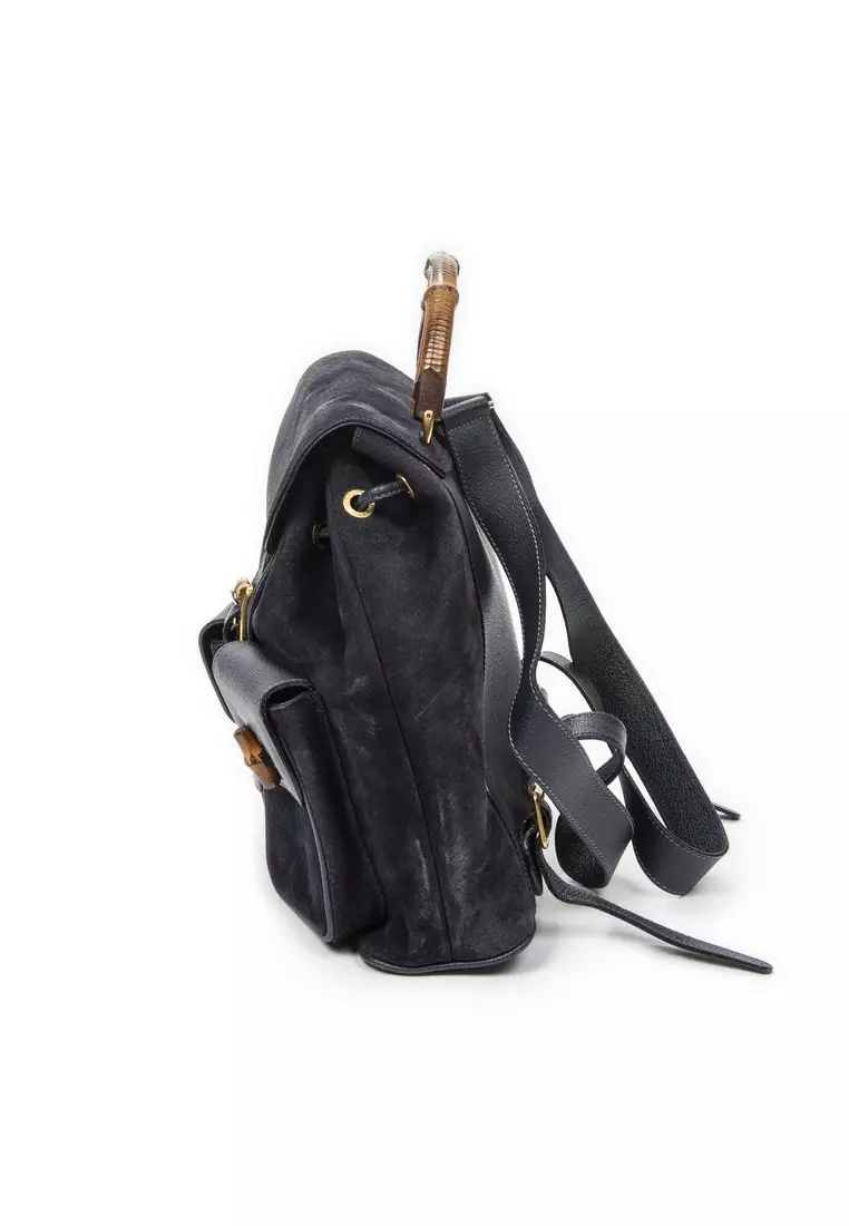 Buy Gucci Pre-Loved Large Bamboo Backpack 2026 Online | ZALORA