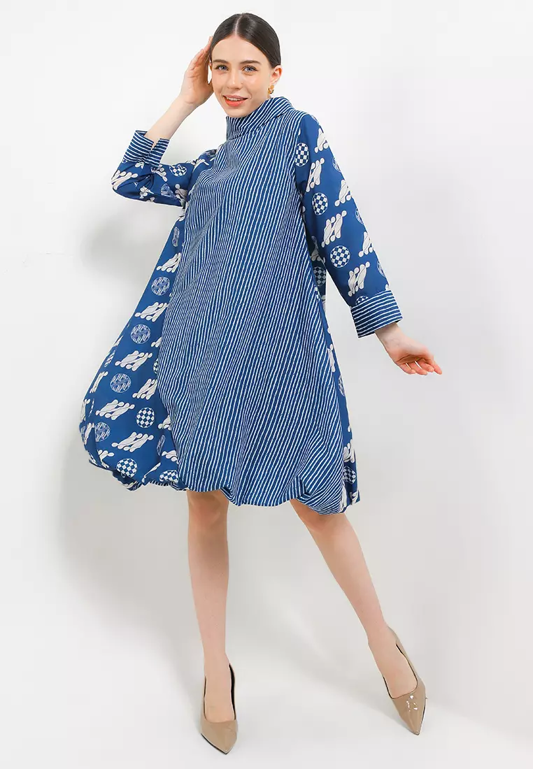 Dress Selena BKK Balloon Cut&Sew L/Slv+Lining