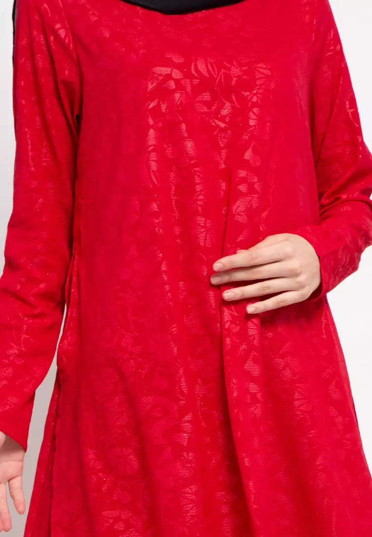 Solana Maxi Dress In Red Print