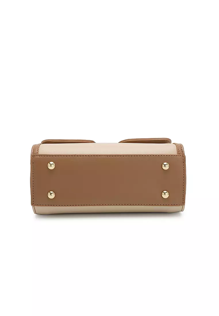 Top Handle Bag / Sling Bag / Crossbody Bag - Beige