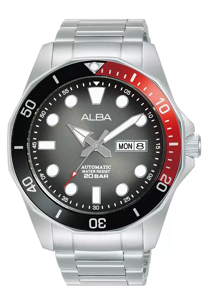 Jual Alba Alba Men Automatic Al X Stainless Steel Black Silver