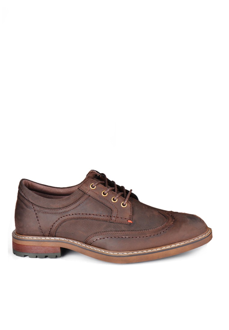 VANSA Crazy Horse Top Layer Cowhide Lace-up Loafer VSM-C20588