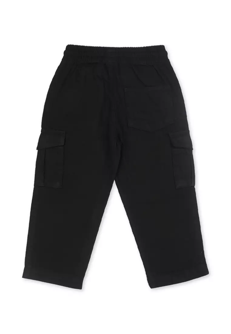 Boys Twill Cargo Jogger Pants