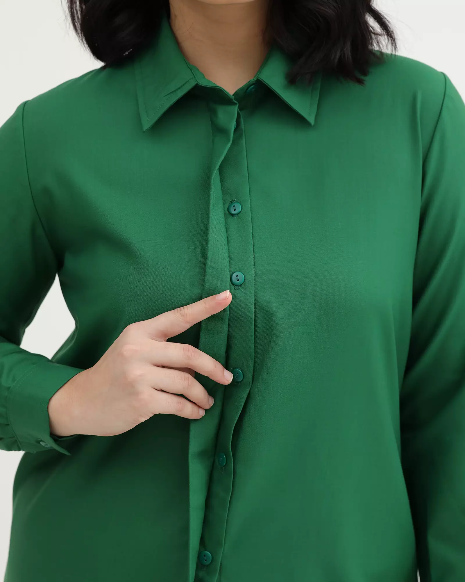 Geulis.id DAILY SHIRT GREEN SERIES (5 warna) Top - FOREST