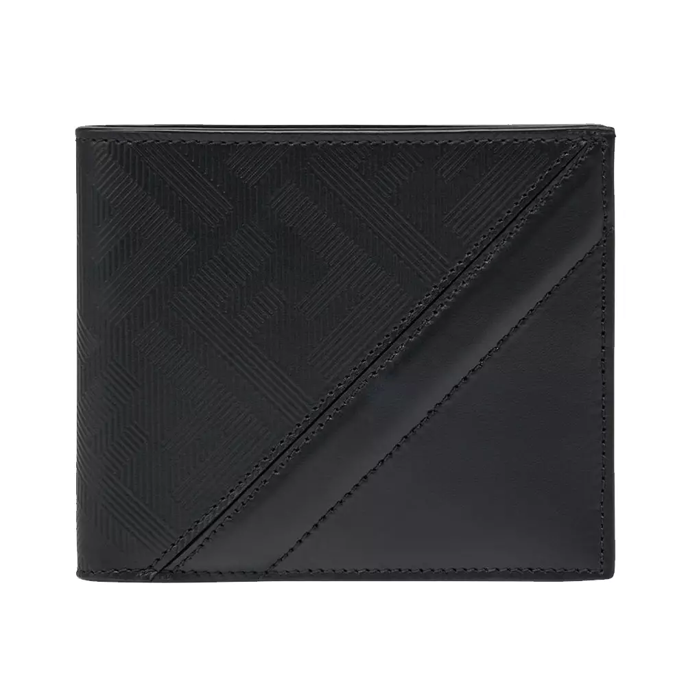 Fendi Shadow Wallet - Black and red leather bi-fold wallet