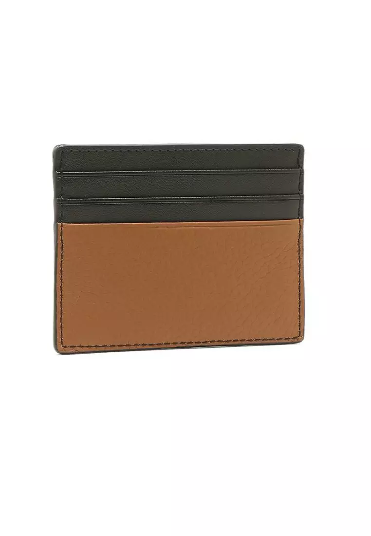 Michael kors pebble leather slim card case sale