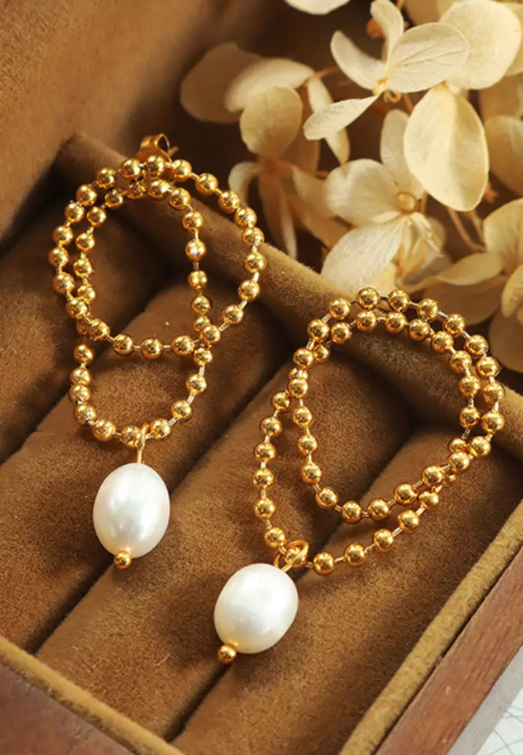 Freshwater Pearl Earrings (PHKJEA20159)