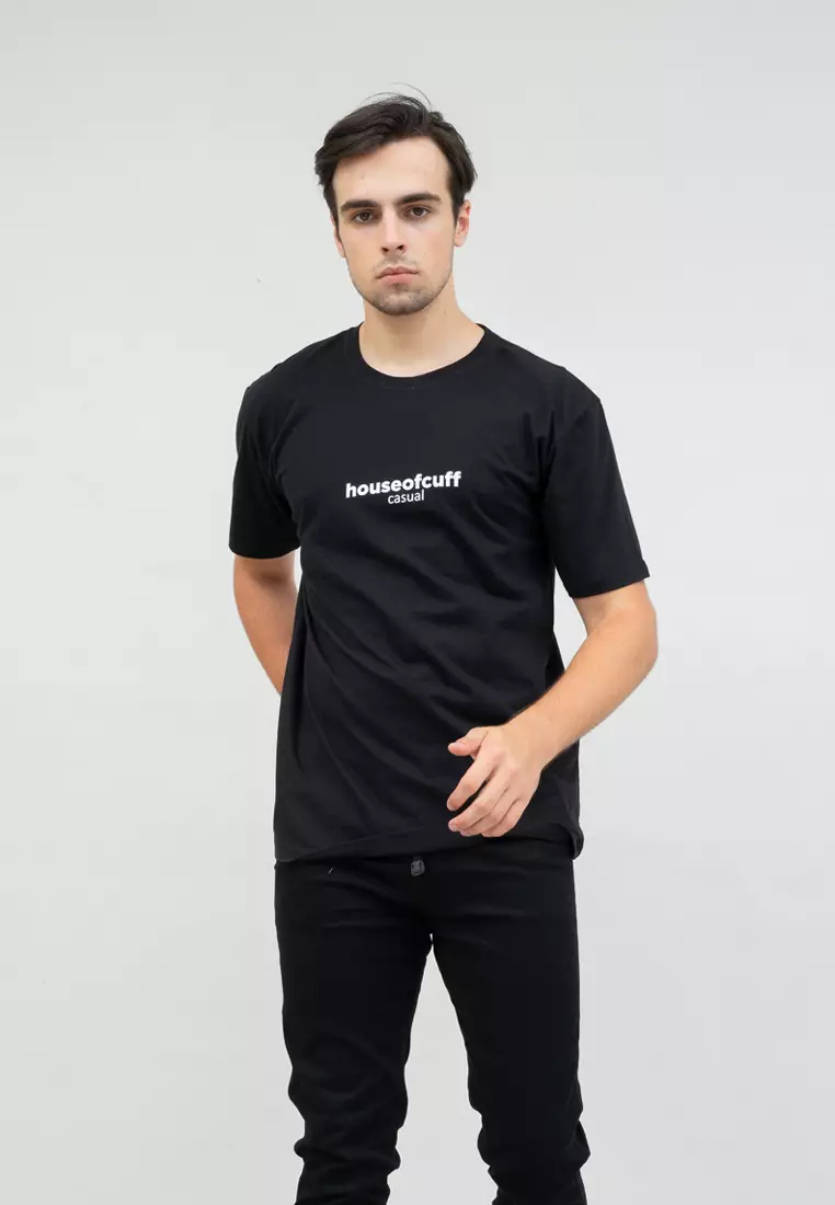 kaos pria lengan pendek rhode island hitam size jumbo houseofcuff