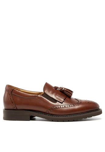 Twenty Eight Shoes brown Leather Tassel Loafer YM21047 68743SHF76E911GS_1