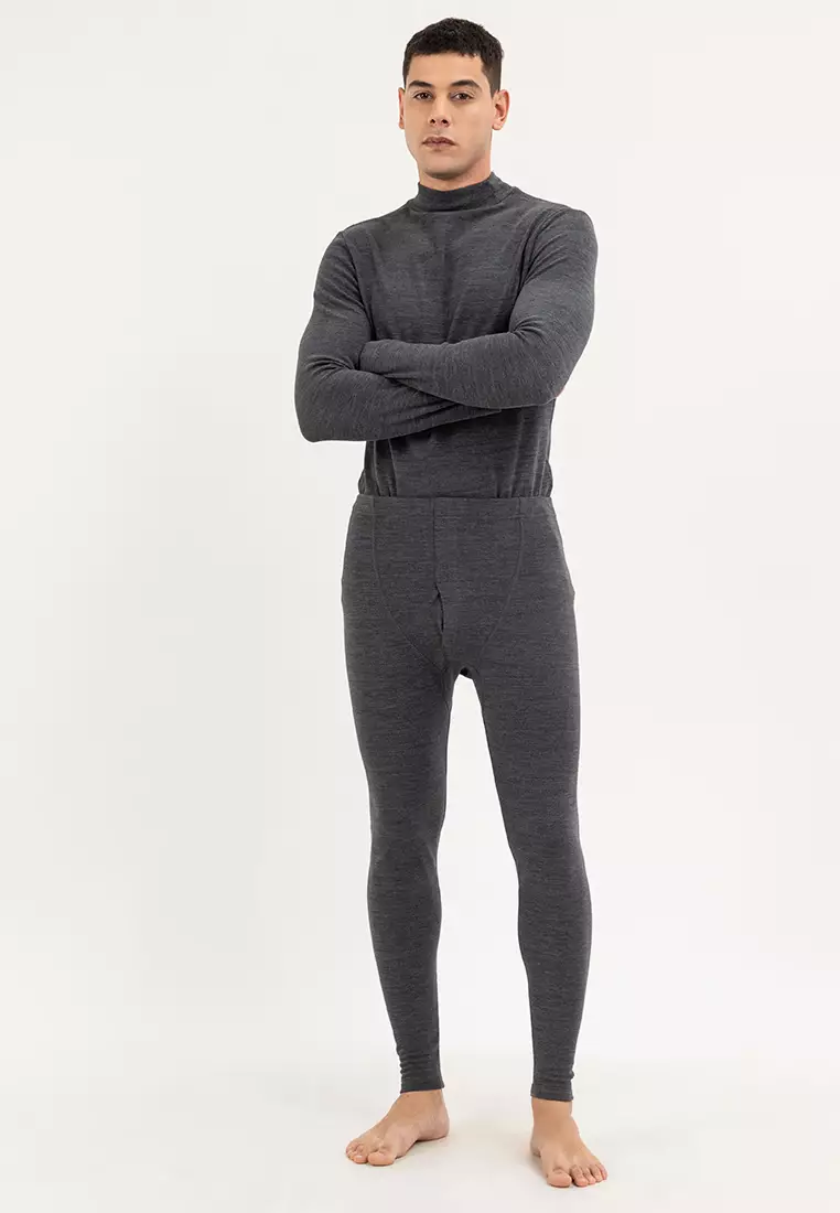 Wool Blend Double Knee Layer Thermal Bottoms