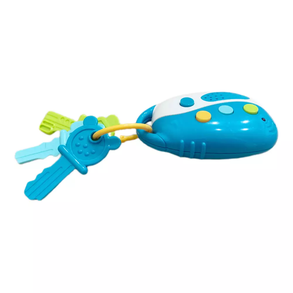 Freckles Baby Smart Devices Remote Car Key With Light and Music - BLUE - (Termasuk Baterai) - Mainan Aktivitas Edukasi Bayi