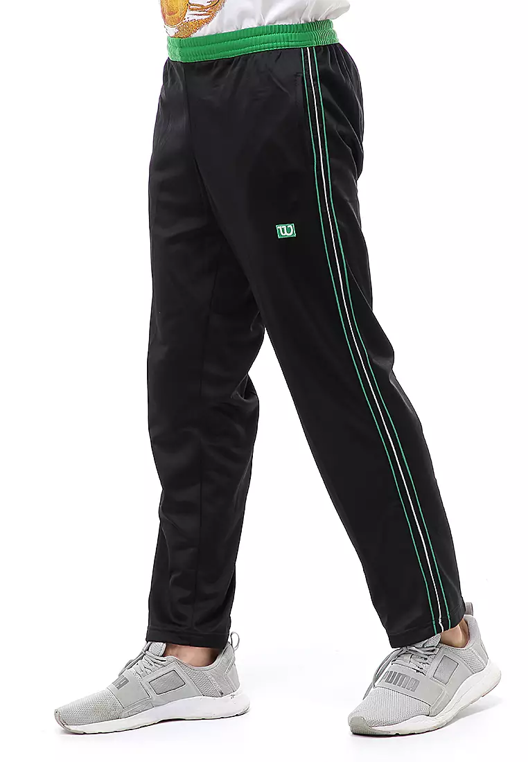 Yume Long Pants Celana Panjang Olahraga Pria Strip 3 Material Diadora ORIGINAL - Green