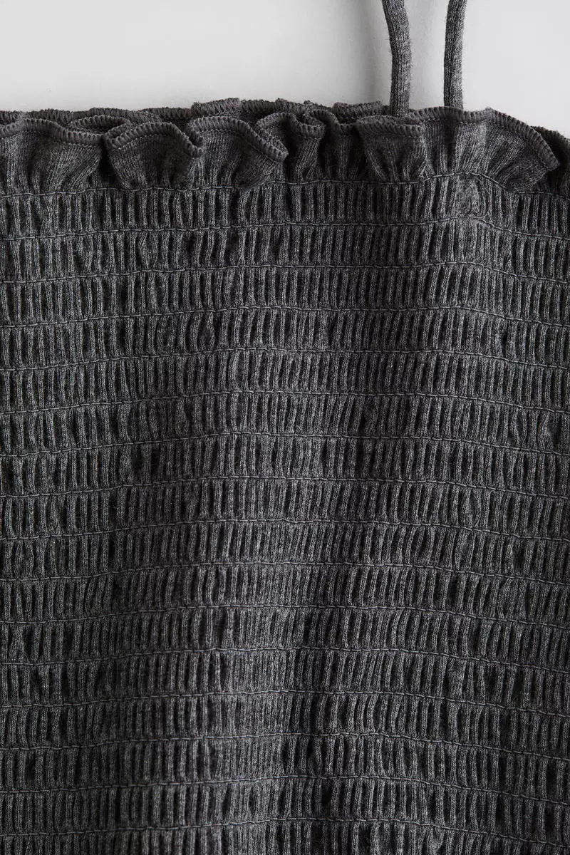 Smocked crop top